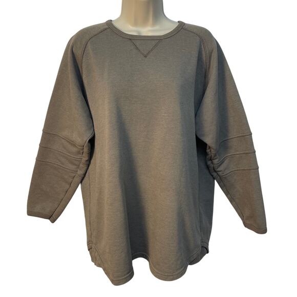 Kim Rogers Sport Grey Crew Neck Pullover Sweatshirt Medium Pre-owned - Picture 1 of 10